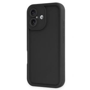 USLUCAN ALIŞVERİŞ Apple iPhone 16 Kılıf Viera Silikon - Siyah