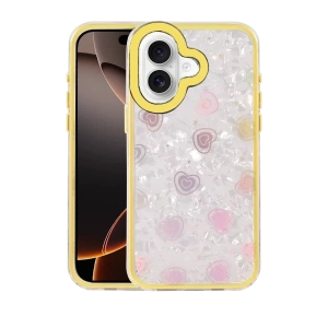 USLUCAN ALIŞVERİŞ Apple iPhone 16 Lumi Desenli Kapak - Sarı