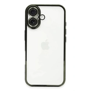 USLUCAN ALIŞVERİŞ Apple iPhone 16 Plus Kılıf Lensli Silikon - Yeşil