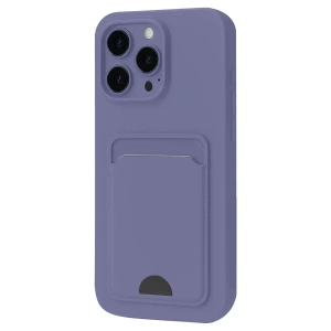 USLUCAN ALIŞVERİŞ Apple iPhone 16 Pro Kılıf Kelvin Kartvizitli Silikon - Lila