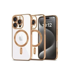 USLUCAN ALIŞVERİŞ Apple iPhone 16 Pro Kılıf Kross Magneticsafe Kapak - Çöl Titanyum