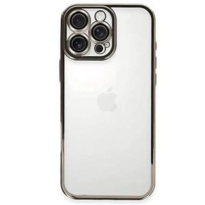 USLUCAN ALIŞVERİŞ Apple iPhone 16 Pro Kılıf Lensli Silikon - Titanyum Gri