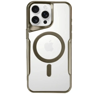 USLUCAN ALIŞVERİŞ Apple iPhone 16 Pro Max Kılıf Boyi Magsafe Silikon Kapak - Çöl Titanyum