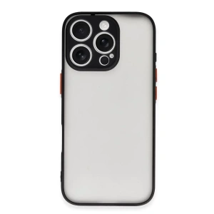 USLUCAN ALIŞVERİŞ Apple iPhone 16 Pro Max Kılıf Montreal Silikon Kapak - Siyah