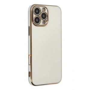 USLUCAN ALIŞVERİŞ Apple iPhone 16 Pro Max Kılıf Volet Silikon - Beyaz