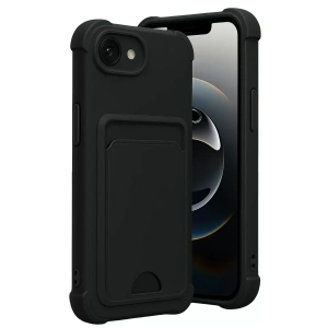 USLUCAN ALIŞVERİŞ Apple iPhone 16E Kelvin Kartvizitli Silikon - Siyah
