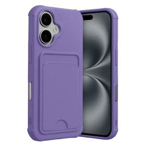 USLUCAN ALIŞVERİŞ Apple iPhone 17 Kelvin Kartvizitli Silikon - Lila