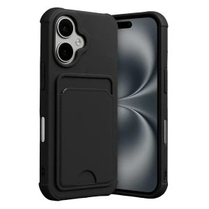 USLUCAN ALIŞVERİŞ Apple iPhone 17 Kelvin Kartvizitli Silikon - Siyah