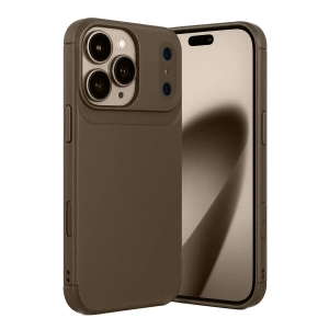 USLUCAN ALIŞVERİŞ Apple iPhone 17 Pro Max Auto Focus Karbon Kapak - Kahverengi