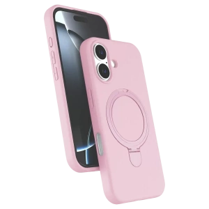 USLUCAN ALIŞVERİŞ Apple iPhone 17 Regal Magsafe Standlı Kapak - Açık Pembe