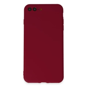 USLUCAN ALIŞVERİŞ Apple iPhone 7 Plus Kılıf First Silikon - Bordo