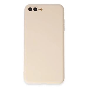 USLUCAN ALIŞVERİŞ Apple iPhone 7 Plus Kılıf First Silikon - Krem