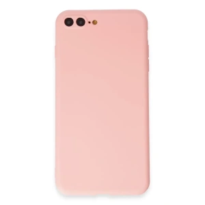 USLUCAN ALIŞVERİŞ Apple iPhone 7 Plus Kılıf First Silikon - Pudra
