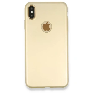 USLUCAN ALIŞVERİŞ Apple iPhone XS Max Kılıf First Silikon - Gold