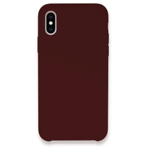 USLUCAN ALIŞVERİŞ Apple iPhone XS Max Kılıf Lansman Legant Silikon - Bordo