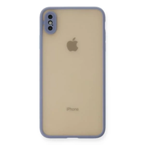 USLUCAN ALIŞVERİŞ Apple iPhone XS Max Kılıf Montreal Silikon Kapak - Gri