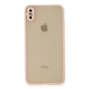 USLUCAN ALIŞVERİŞ Apple iPhone XS Max Kılıf Montreal Silikon Kapak - Pembe