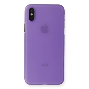USLUCAN ALIŞVERİŞ Apple iPhone XS Max Kılıf PP Ultra İnce Kapak - Mor