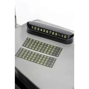 USLUCAN ALIŞVERİŞ Araba Park Numaratörü Araç İçi Numaralık Değiştirilebilir Çevirmeli Mini