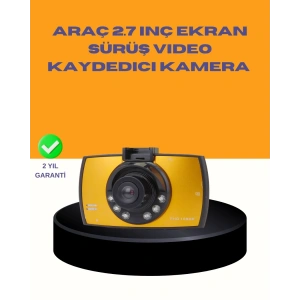 USLUCAN ALIŞVERİŞ Araç Ön Kamera Full HD Kayıt ve G Sensor Özellikli