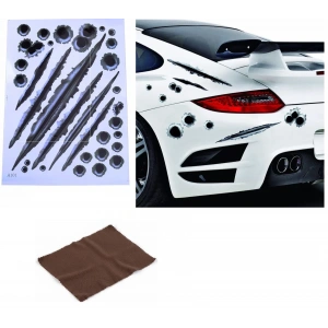 USLUCAN ALIŞVERİŞ Araç Sticker Seti Yara Bere Oto Sticker Yara Şeklinde 3D