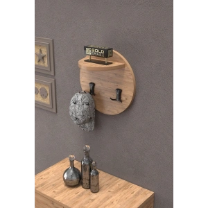 USLUCAN ALIŞVERİŞ Askılık Duvar Elbise Askılığı Portmanto Üstü Ceviz