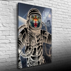 USLUCAN ALIŞVERİŞ Astranot Kaplan Kanvas Tablo 50 x 70