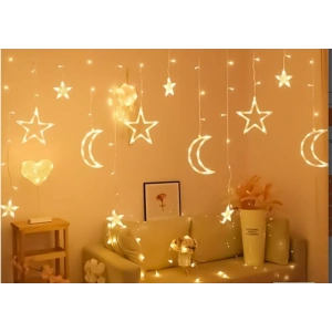 USLUCAN ALIŞVERİŞ Ay Yıldız Perde Led 3m