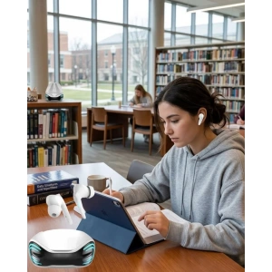 USLUCAN ALIŞVERİŞ Bluetooth Kulaklık Çift Mikrofon  iPhone 11 iPhone 12 Samsung S23 Redmi Uyumlu