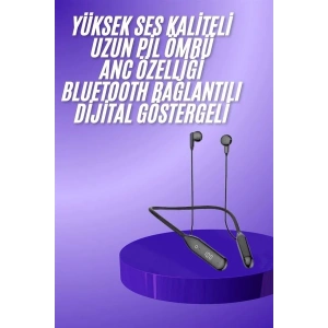 USLUCAN ALIŞVERİŞ Boyun Bantlı Kablolu Yüksek Ses Kaliteli Bluetooth Kulaklık Uzun Pil Ömrü