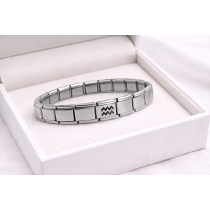 USLUCAN ALIŞVERİŞ Çelik Nomination Bileklik Kova Burcu | Paslanmaz Çelik Burç Bilekliği | Modern ve Özgün Tasarım