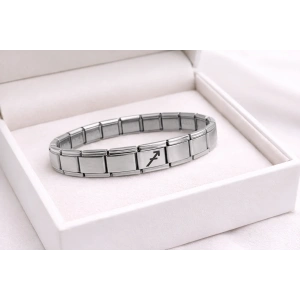 USLUCAN ALIŞVERİŞ Çelik Nomination Bileklik Yay Burcu | Paslanmaz Çelik Burç Bilekliği | Şık ve Özgür Ruhlu Tasarım