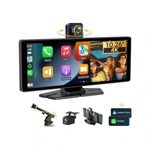 USLUCAN ALIŞVERİŞ Çift Lens Kameralı Apple Ve Android CarPlay