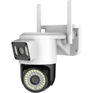 USLUCAN ALIŞVERİŞ Çift Lensli Dış Mekan Wi-Fi Kamera