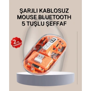 USLUCAN ALIŞVERİŞ Çift Modlu Fare – USB Alıcılı ve Bluetooth Bağlantılı