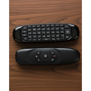 USLUCAN ALIŞVERİŞ Çift Taraflı Hava Mouse Kablosuz Klavye ve Uzaktan Kumanda