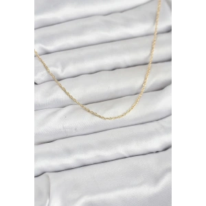 USLUCAN ALIŞVERİŞ CM 14K Gold Renk Burgu Model 60 cm Kadın Kolye