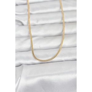 USLUCAN ALIŞVERİŞ CM 14K Gold Renk Dolgun Zincir Model 60 cm Kadın Kolye