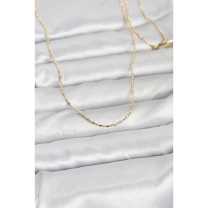 USLUCAN ALIŞVERİŞ CM 14K Gold Renk Parçalı Topçuk Model 60 cm Kadın Kolye