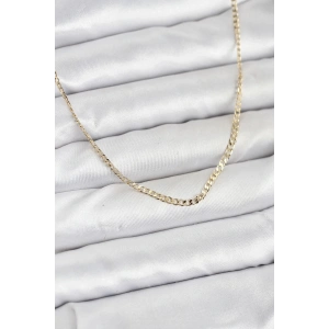 USLUCAN ALIŞVERİŞ CM 14K Gold Renk Pirinç Zincir Model Kadın Kolye