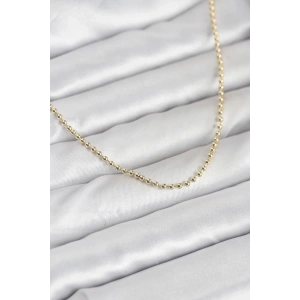 USLUCAN ALIŞVERİŞ CM 14K Gold Renk Top Zincirli Model 60 cm Kadın Kolye