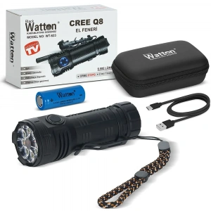 USLUCAN ALIŞVERİŞ Cree Q8- XQG 8+1 Led Şarjlı El Feneri WT-623