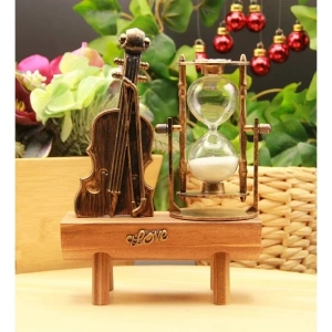 USLUCAN ALIŞVERİŞ Dekoratif Keman Tasarımlı Kum Saati