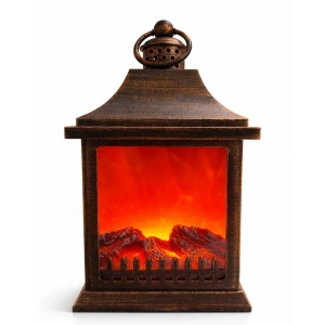 USLUCAN ALIŞVERİŞ Dekoratif Ledli Şömine Lamba Model 2