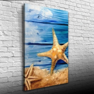 USLUCAN ALIŞVERİŞ Deniz Yıldızı Yağlıboya Kanvas Tablo 50 x 70
