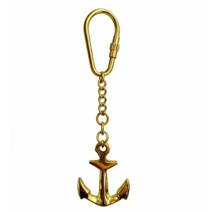 USLUCAN ALIŞVERİŞ Denizci Temalı Pirinç Çapa Anahtarlık