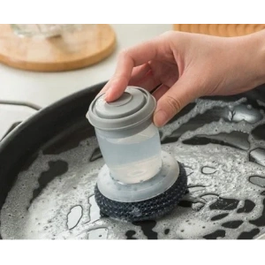 USLUCAN ALIŞVERİŞ Deterjan Hazneli Telli Bulaşık Fırçası