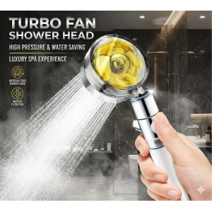 USLUCAN ALIŞVERİŞ Duş Başlığı Turbo Pervaneli Serinletici Tasarım