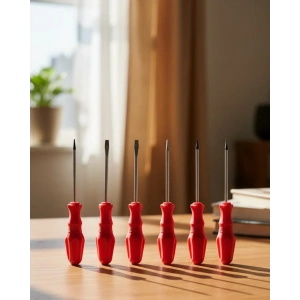 USLUCAN ALIŞVERİŞ Düz ve Yıldız Başlıklı 7li Tornavida Seti Ergonomik Tutma