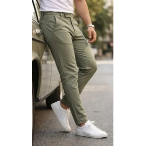 USLUCAN ALIŞVERİŞ Erkek Slim Fit Dilli Kumaş Pantolon